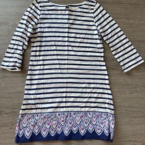 Lilly Pulitzer Navy and White Striped Dress